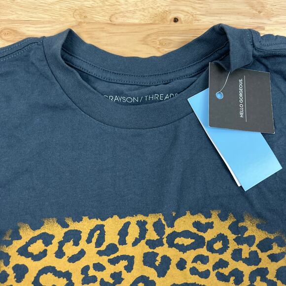 Grayson Threads Women's Leopard Print Love Short Sleeve T-Shirt - Size XS - NWT - Picture 3 of 9